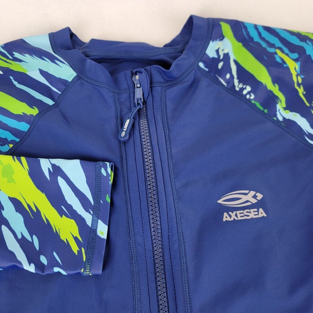 Axesea Women‎ Swim Shirt Jacket Size 8 Sun Protection Beach Pool Water Sports